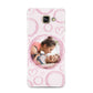 Pink Love Hearts Photo Personalised Samsung Galaxy A3 2016 Case on gold phone