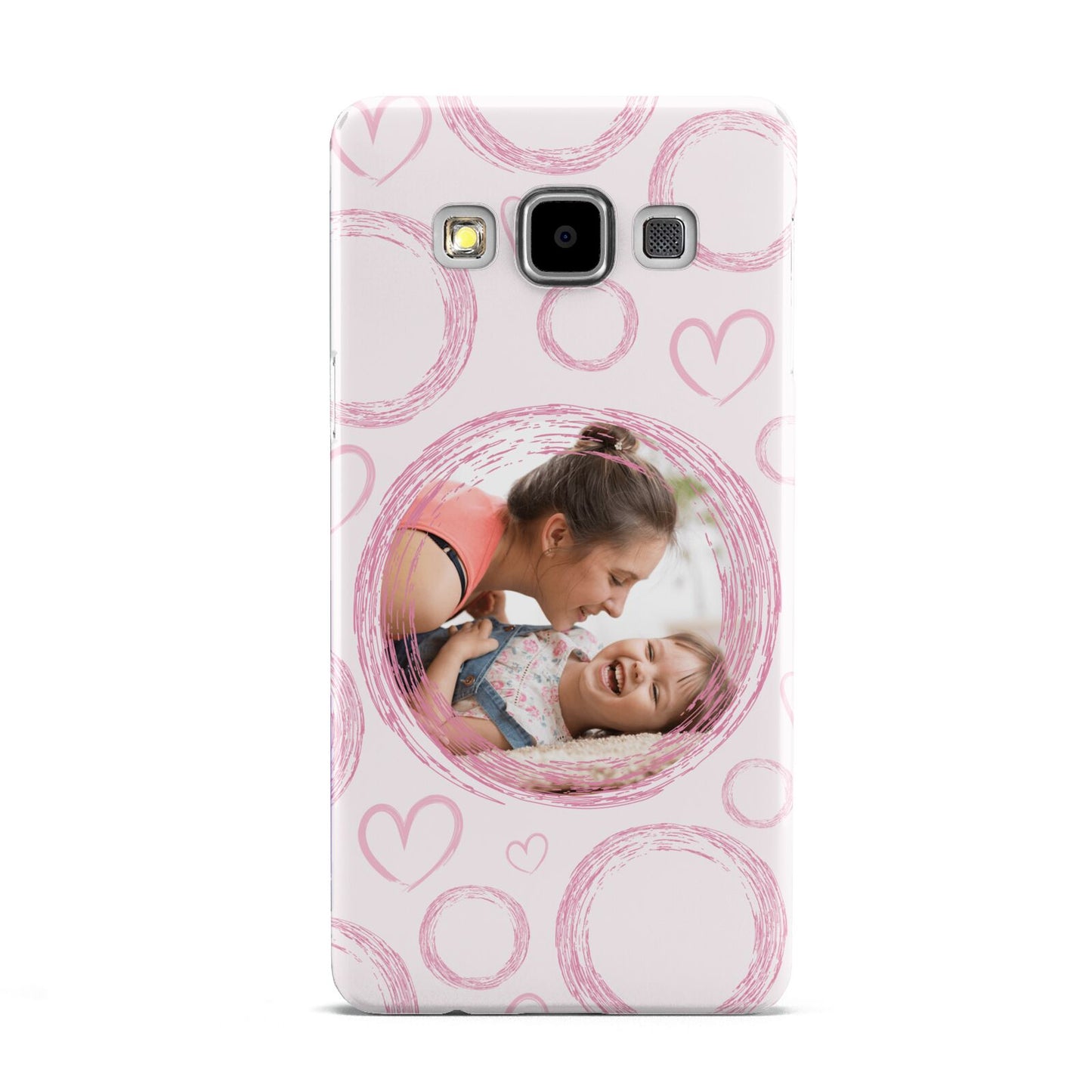 Pink Love Hearts Photo Personalised Samsung Galaxy A5 Case