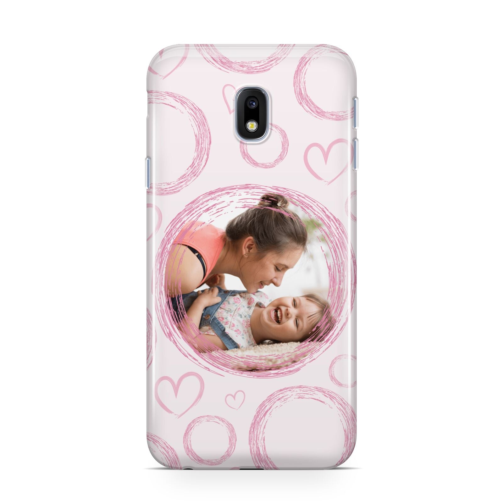 Pink Love Hearts Photo Personalised Samsung Galaxy J3 2017 Case