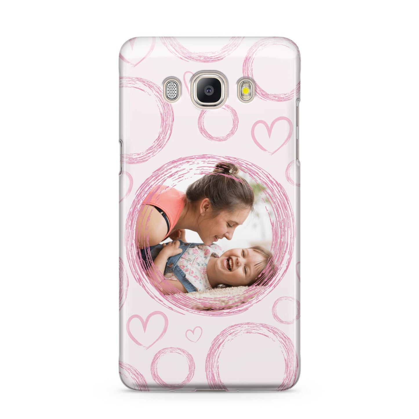Pink Love Hearts Photo Personalised Samsung Galaxy J5 2016 Case