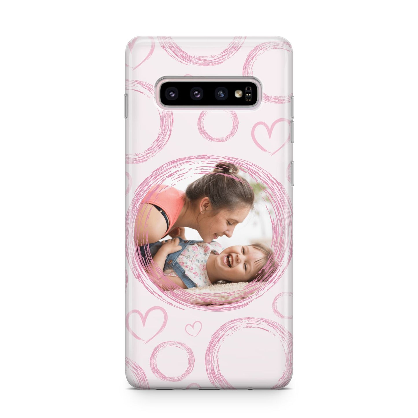 Pink Love Hearts Photo Personalised Samsung Galaxy S10 Plus Case