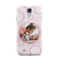 Pink Love Hearts Photo Personalised Samsung Galaxy S4 Case