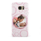 Pink Love Hearts Photo Personalised Samsung Galaxy S7 Edge Case
