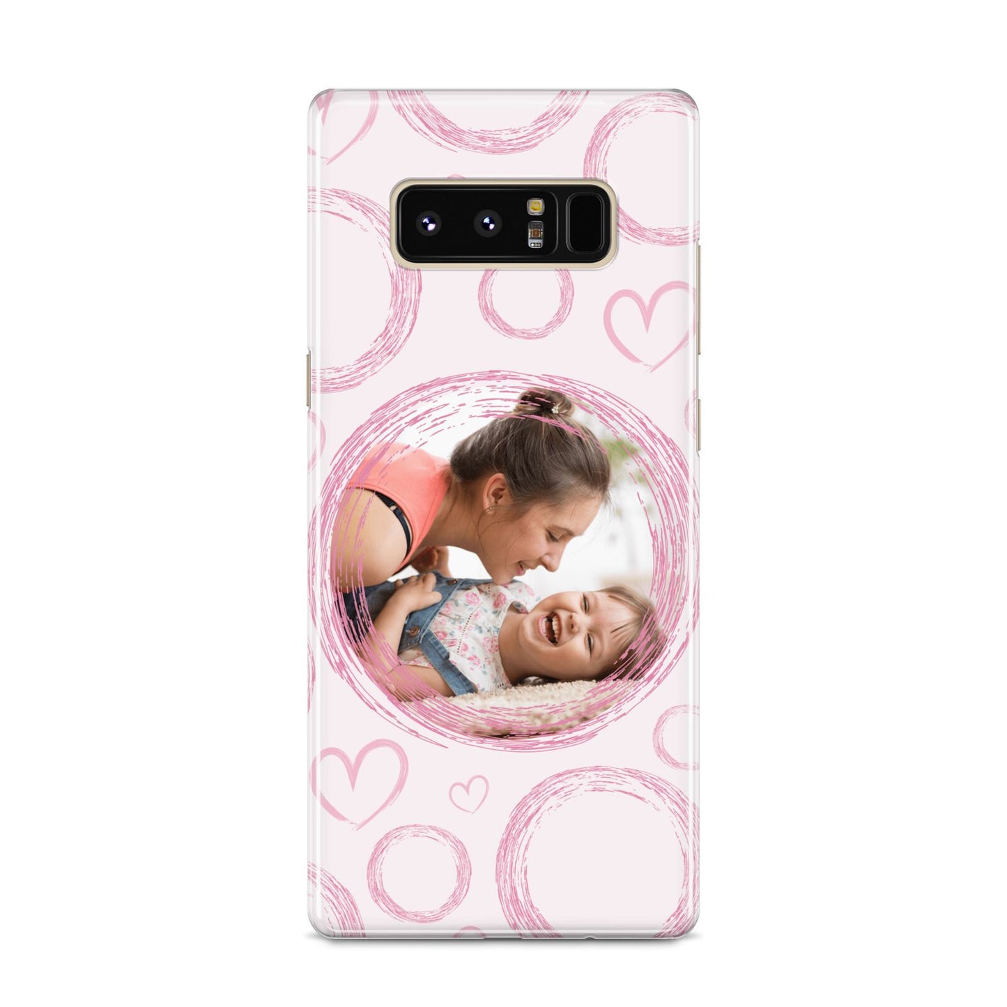 Pink Love Hearts Photo Personalised Samsung Galaxy S8 Case