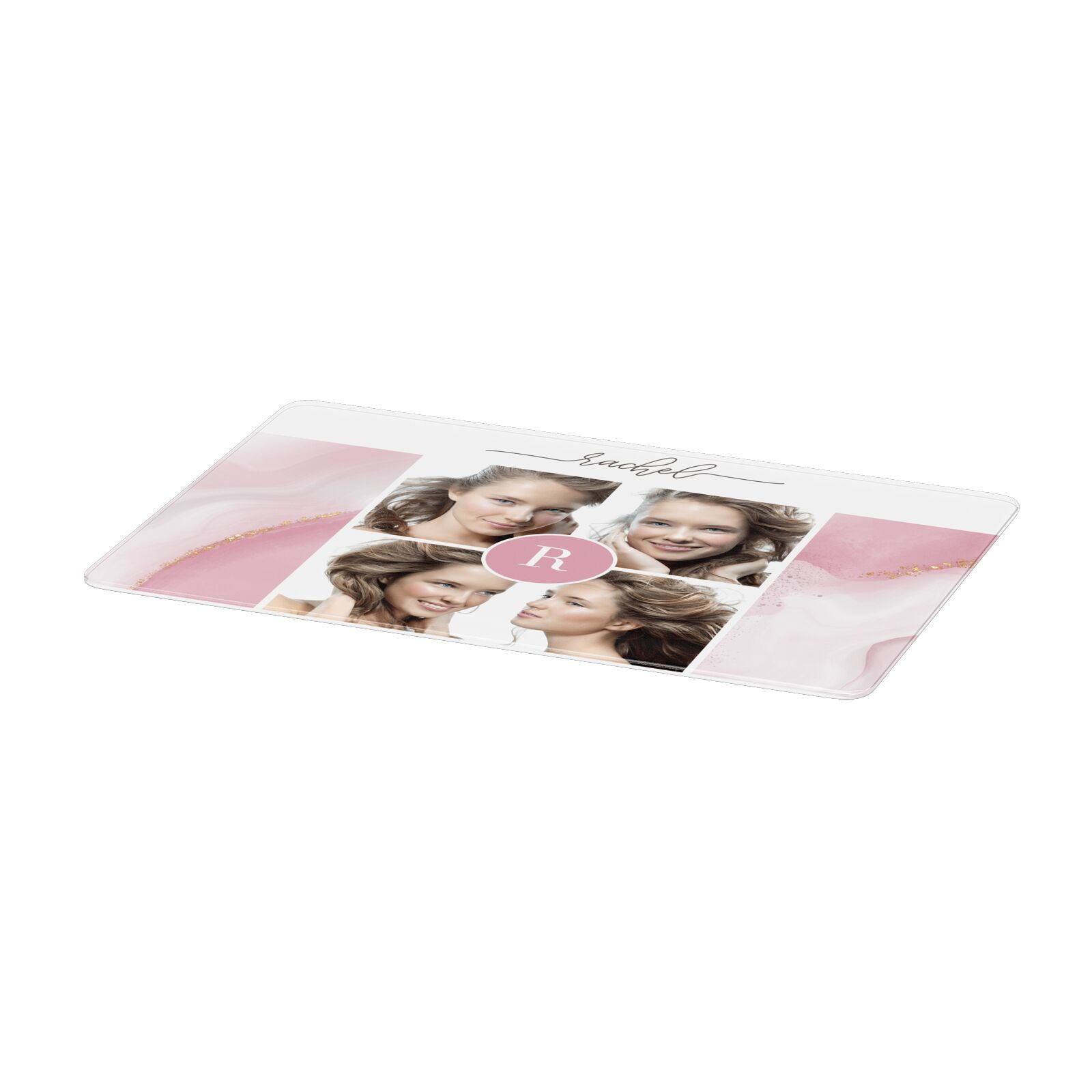 Pink Marble Personalised Photo Apple MacBook Case Only