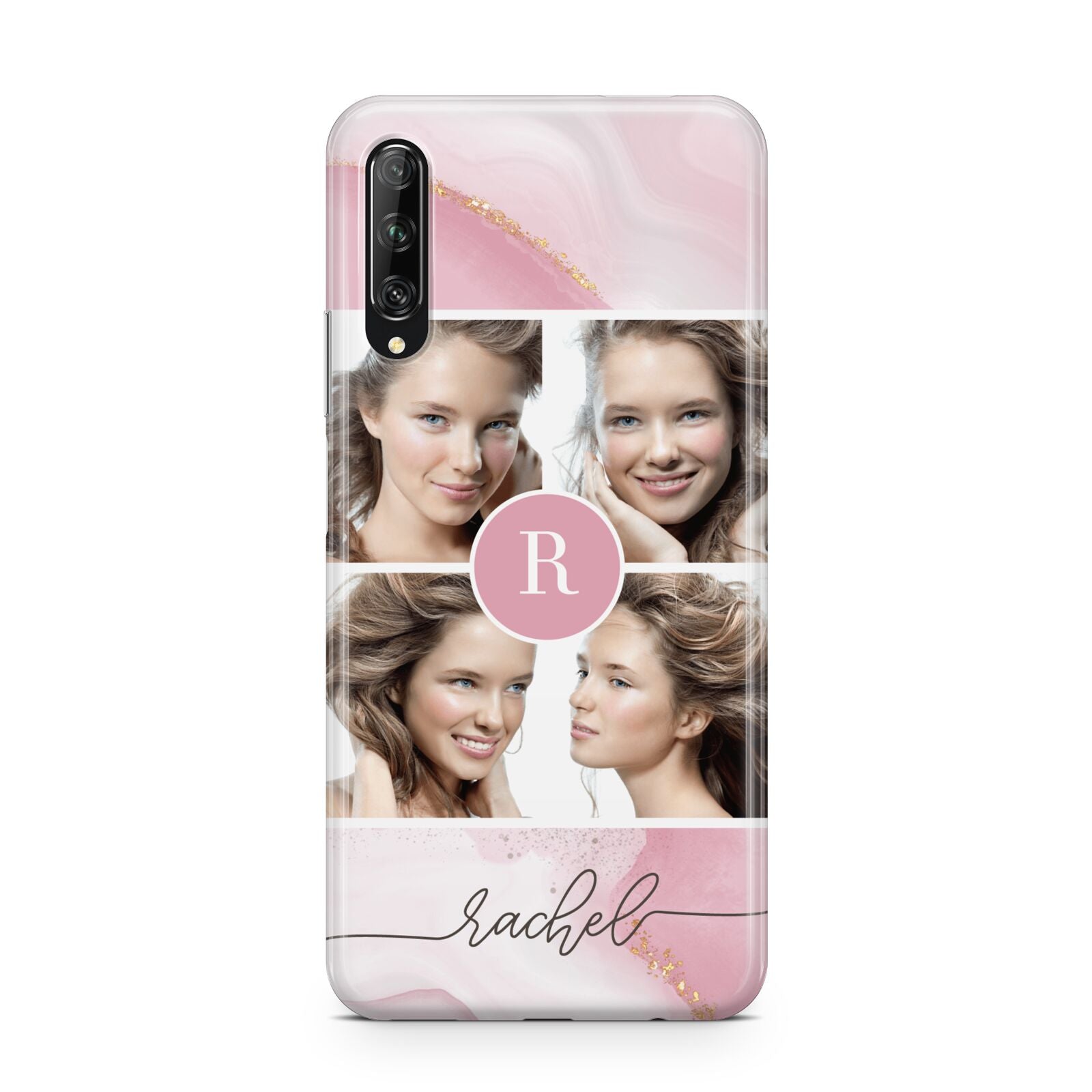 Pink Marble Personalised Photo Huawei P Smart Pro 2019