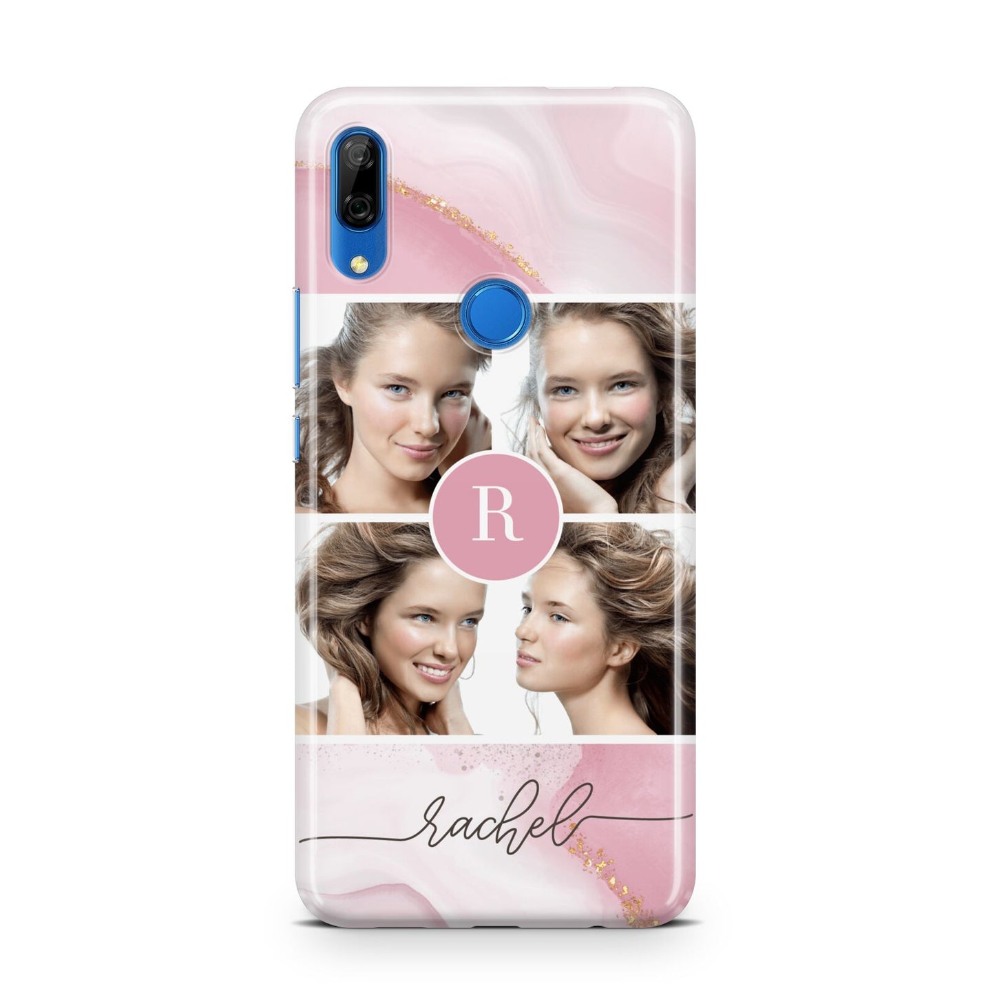 Pink Marble Personalised Photo Huawei P Smart Z