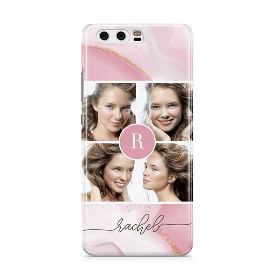 Pink Marble Personalised Photo Huawei P10 Phone Case