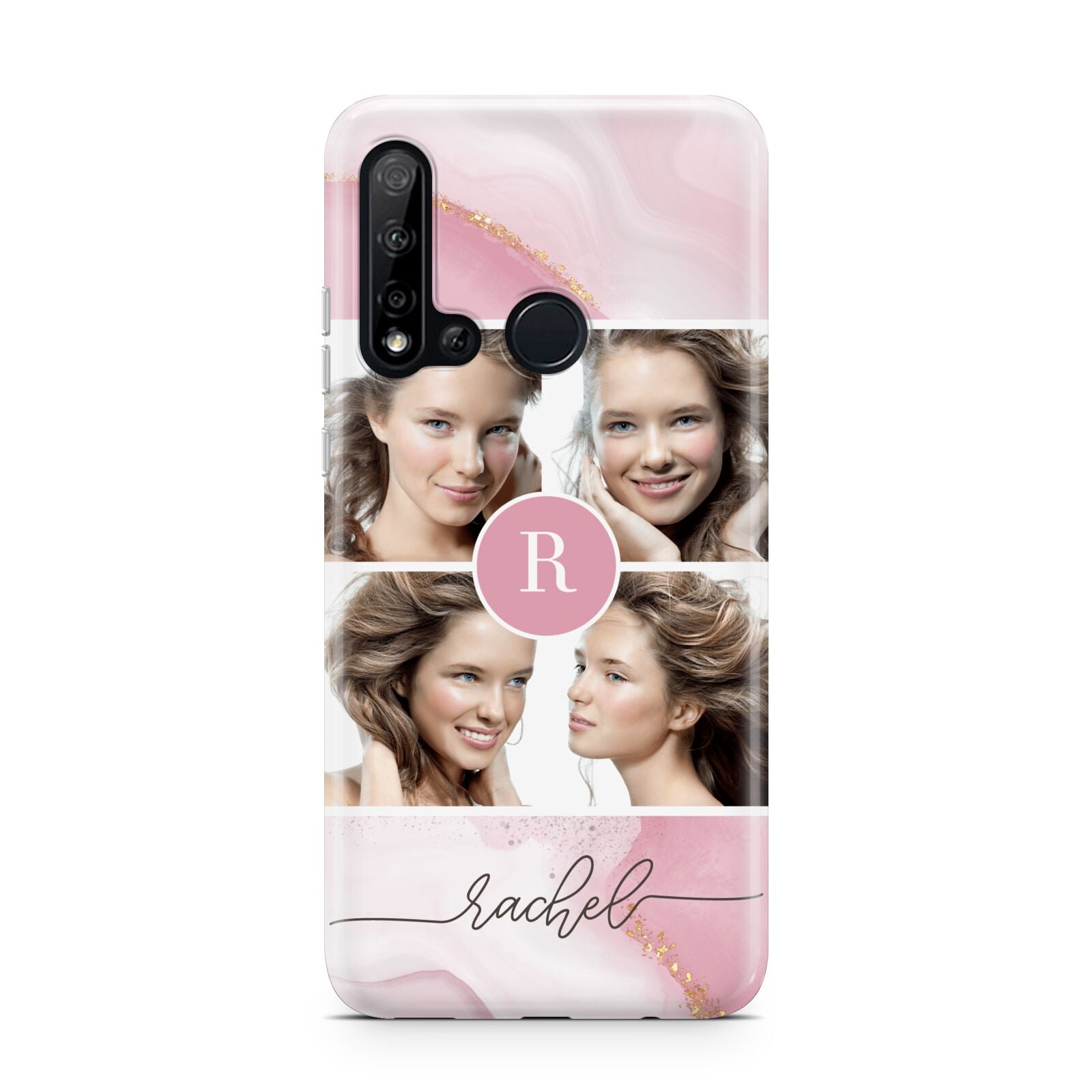 Pink Marble Personalised Photo Huawei P20 Lite 5G Phone Case