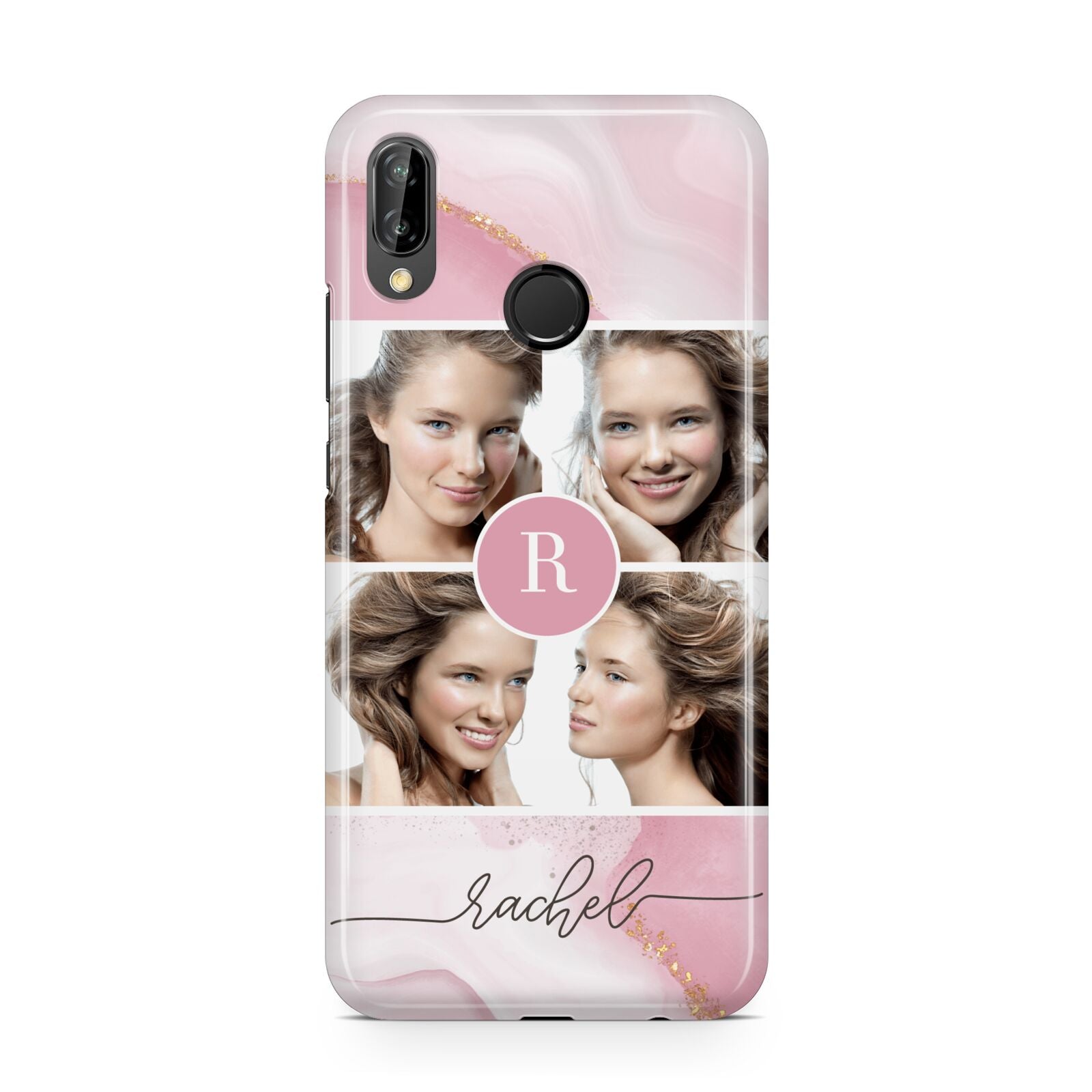 Pink Marble Personalised Photo Huawei P20 Lite Phone Case