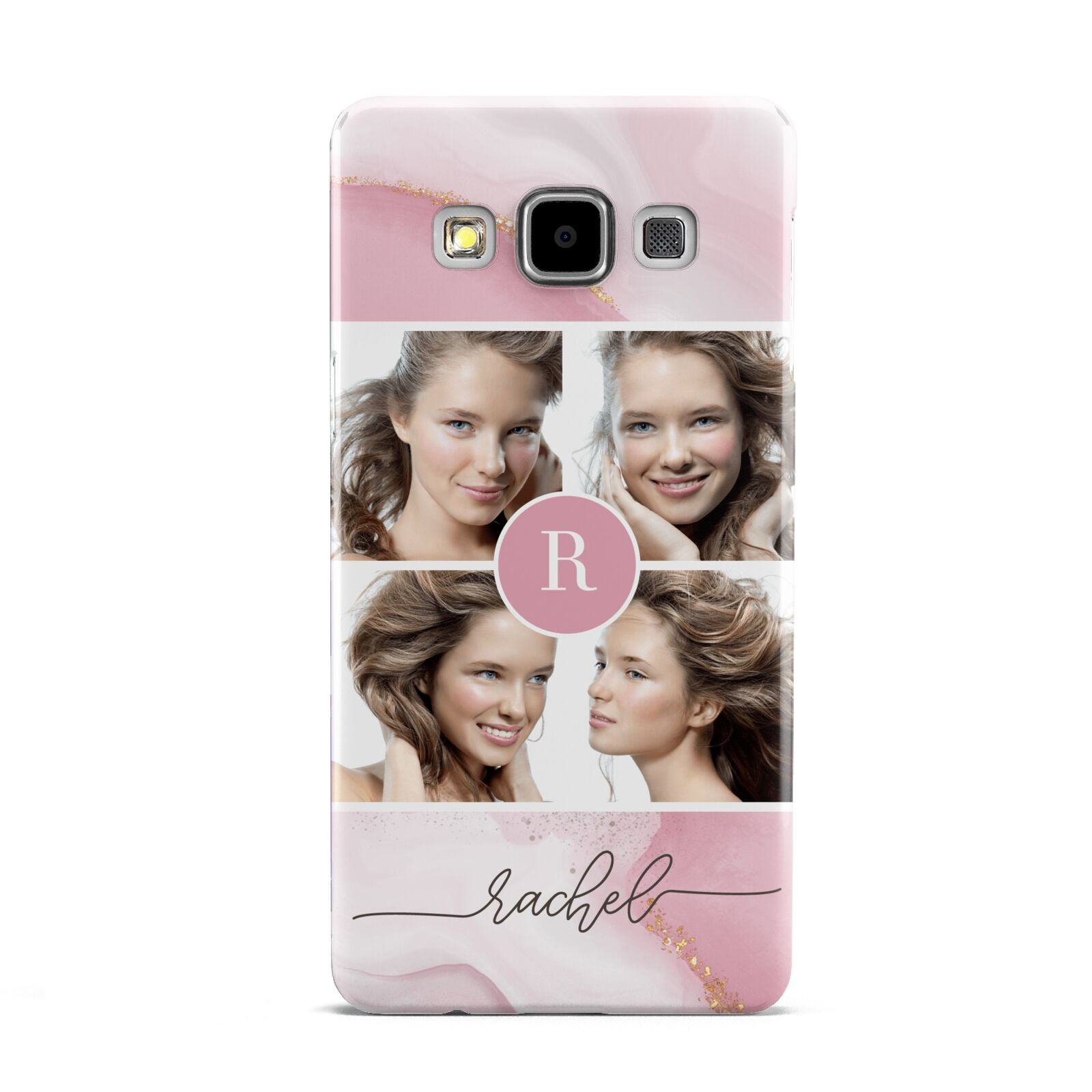 Pink Marble Personalised Photo Samsung Galaxy A5 Case