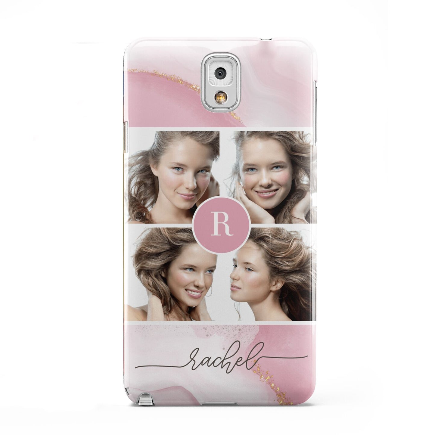 Pink Marble Personalised Photo Samsung Galaxy Note 3 Case