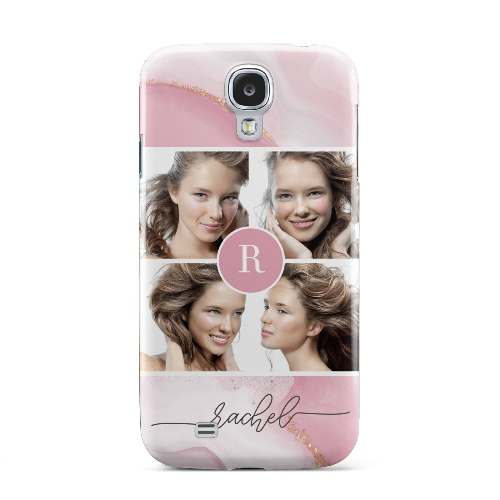 Pink Marble Personalised Photo Samsung Galaxy S4 Case