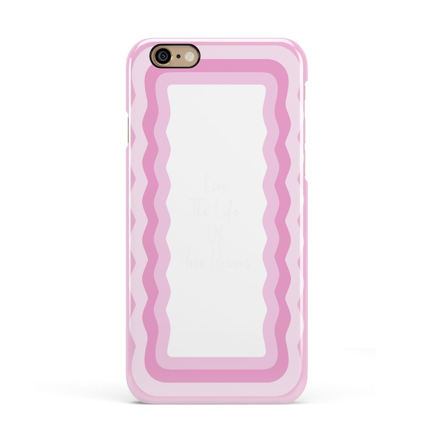 Pink Mirror Quote Apple iPhone 6 3D Snap Case