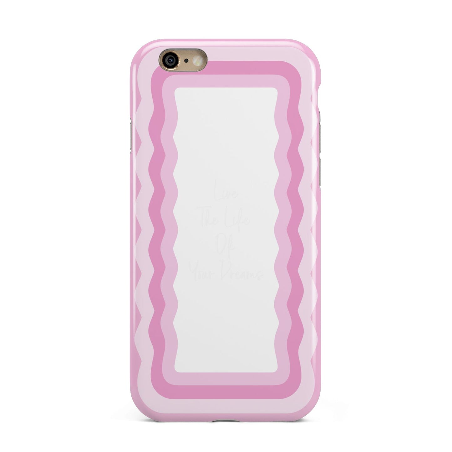 Pink Mirror Quote Apple iPhone 6 3D Tough Case