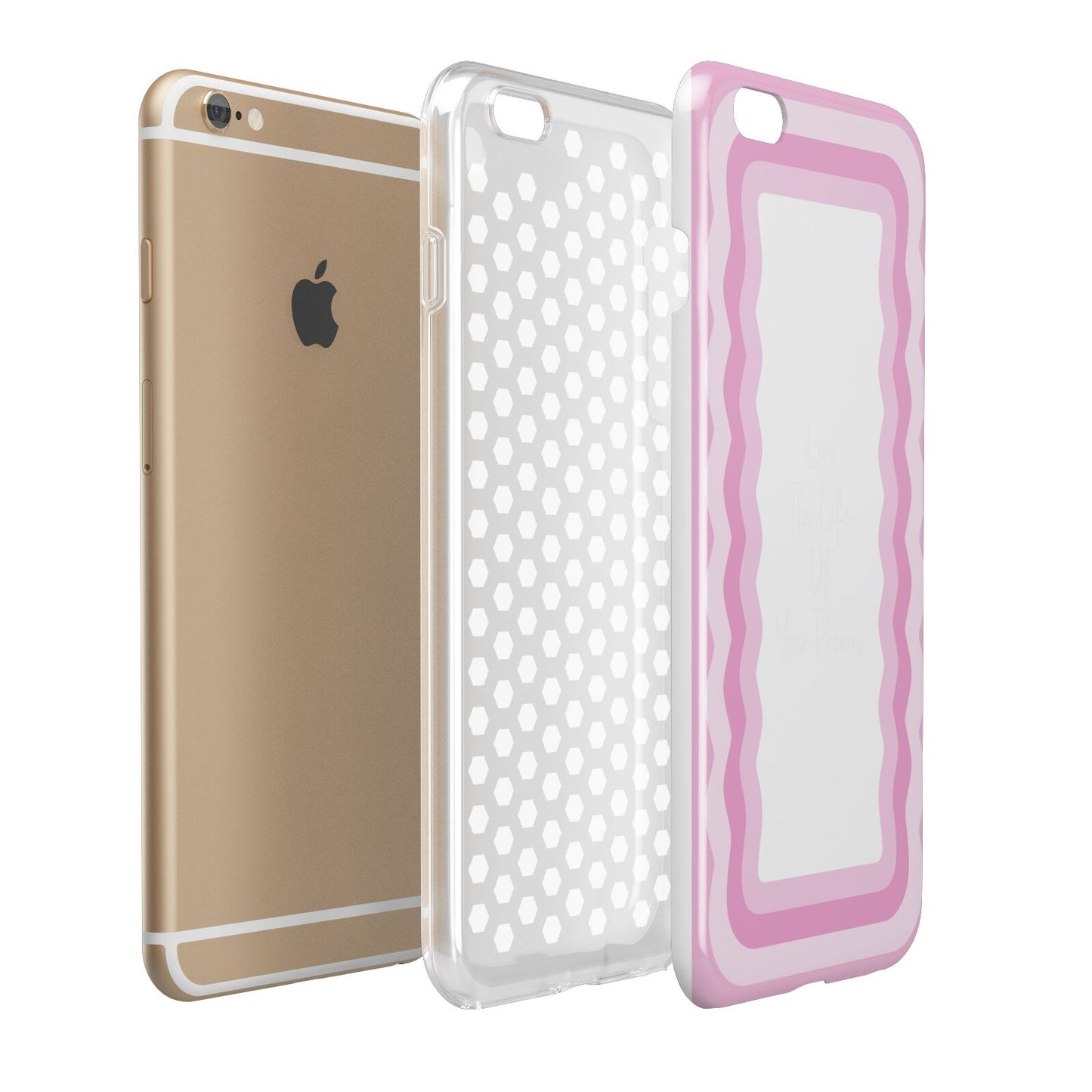 Pink Mirror Quote Apple iPhone 6 Plus 3D Tough Case Expand Detail Image