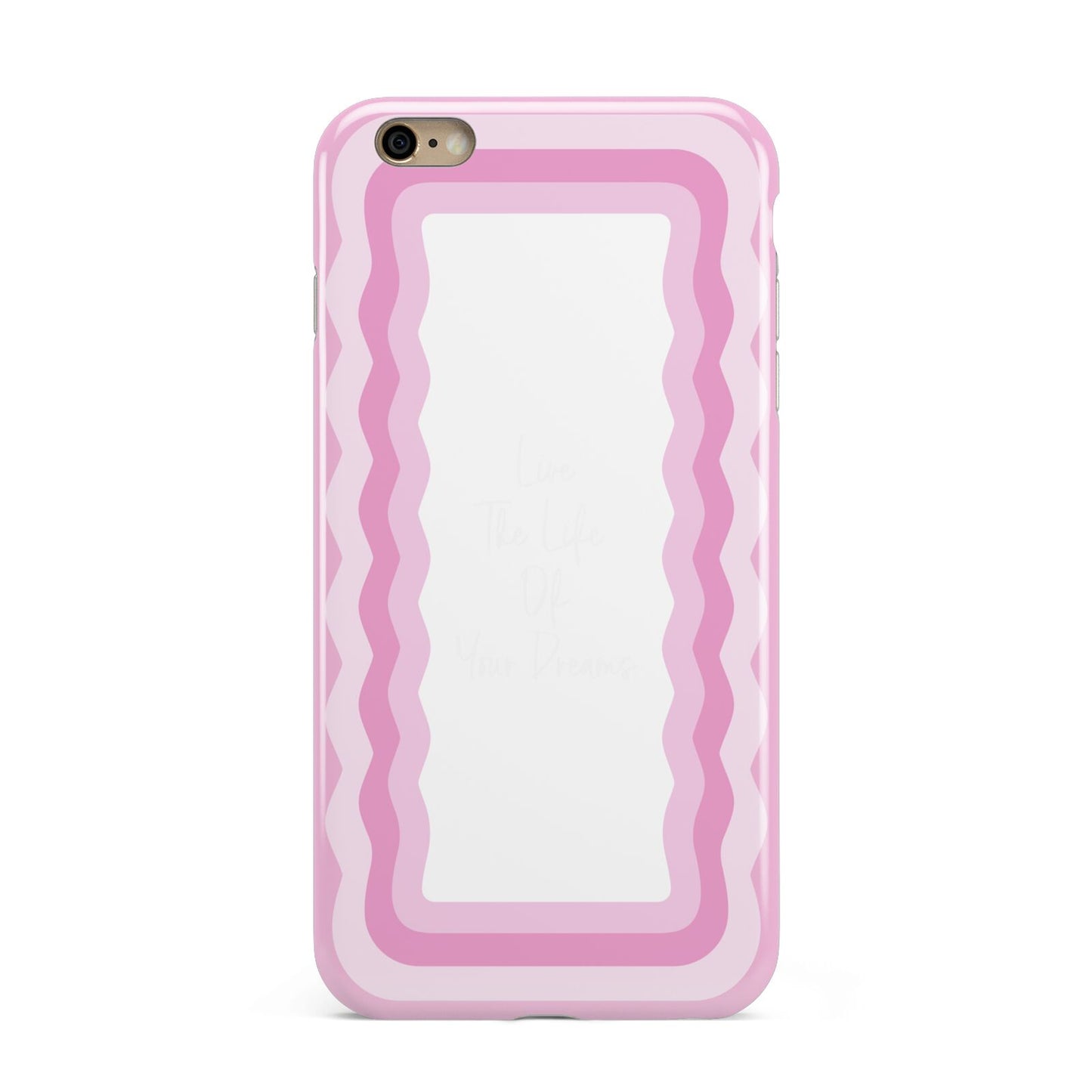 Pink Mirror Quote Apple iPhone 6 Plus 3D Tough Case