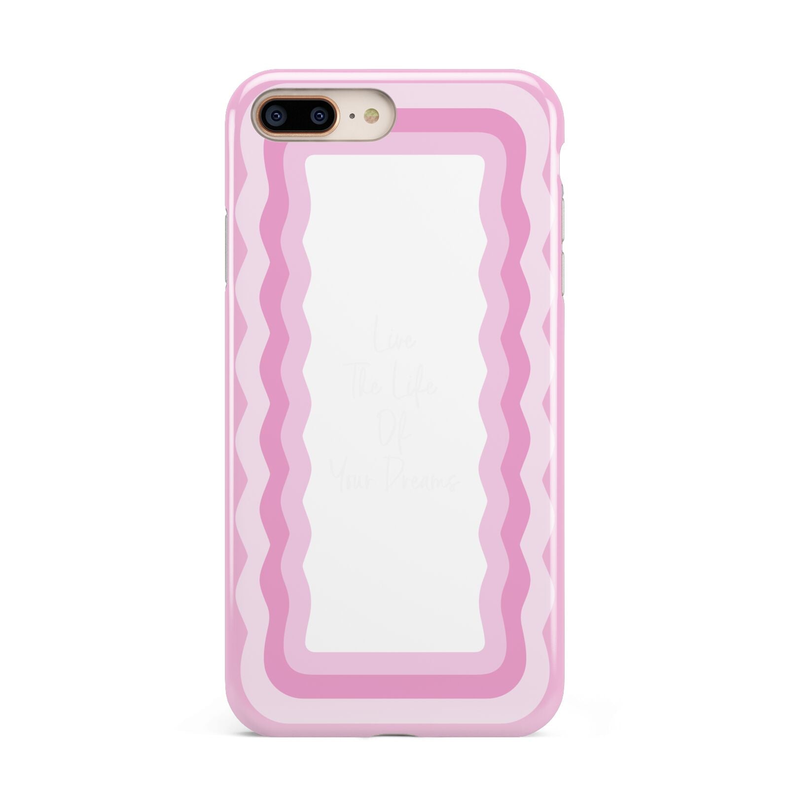 Pink Mirror Quote Apple iPhone 7 8 Plus 3D Tough Case