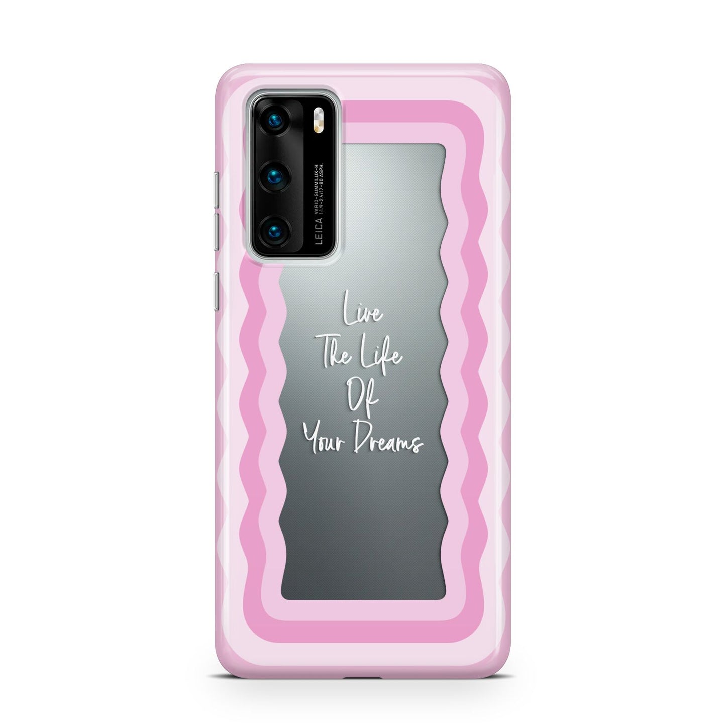 Pink Mirror Quote Huawei P40 Phone Case