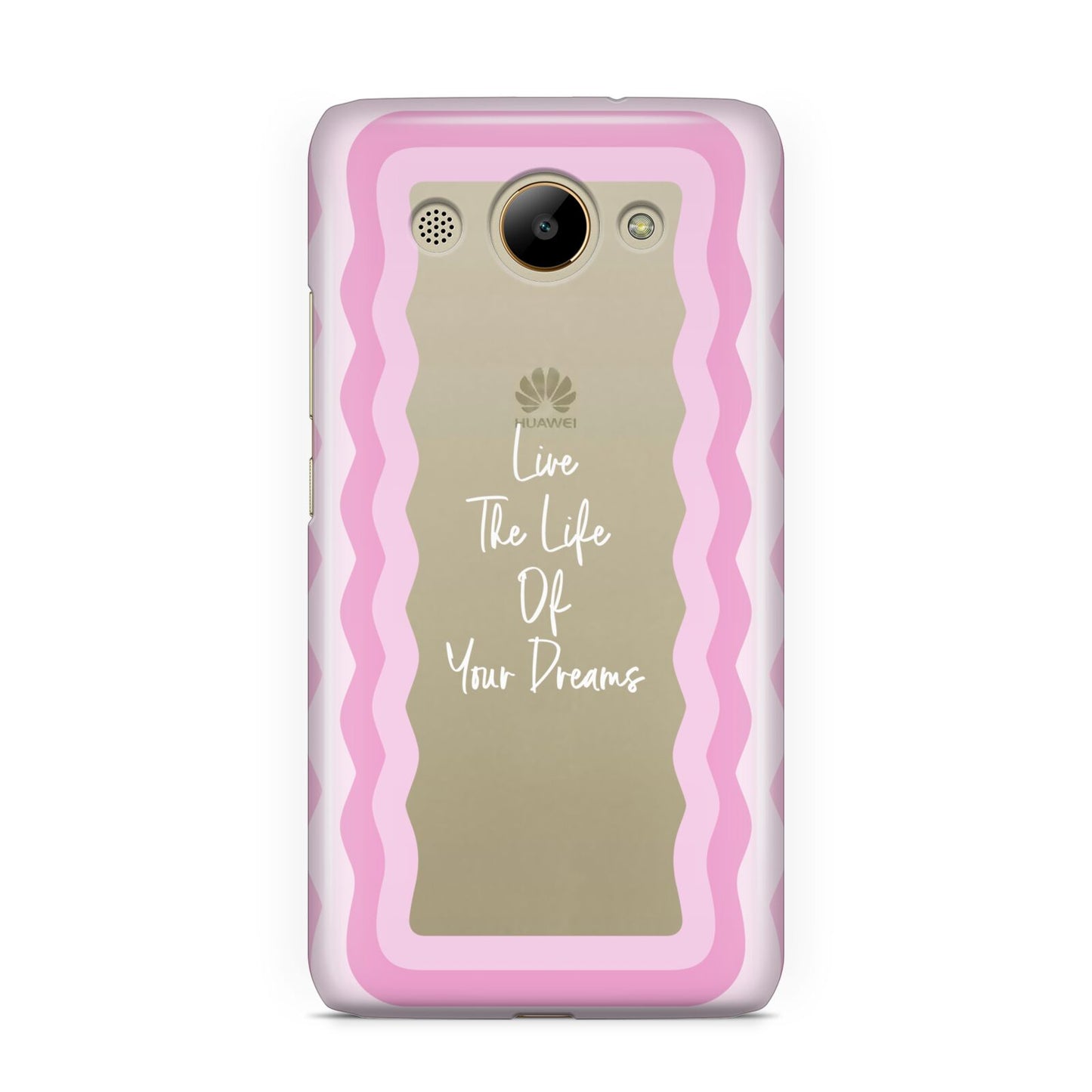 Pink Mirror Quote Huawei Y3 2017