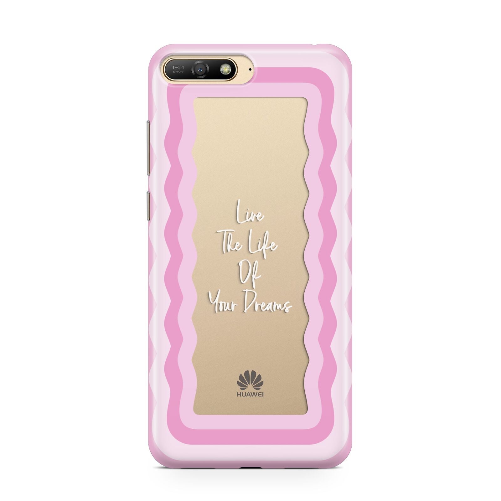 Pink Mirror Quote Huawei Y6 2018