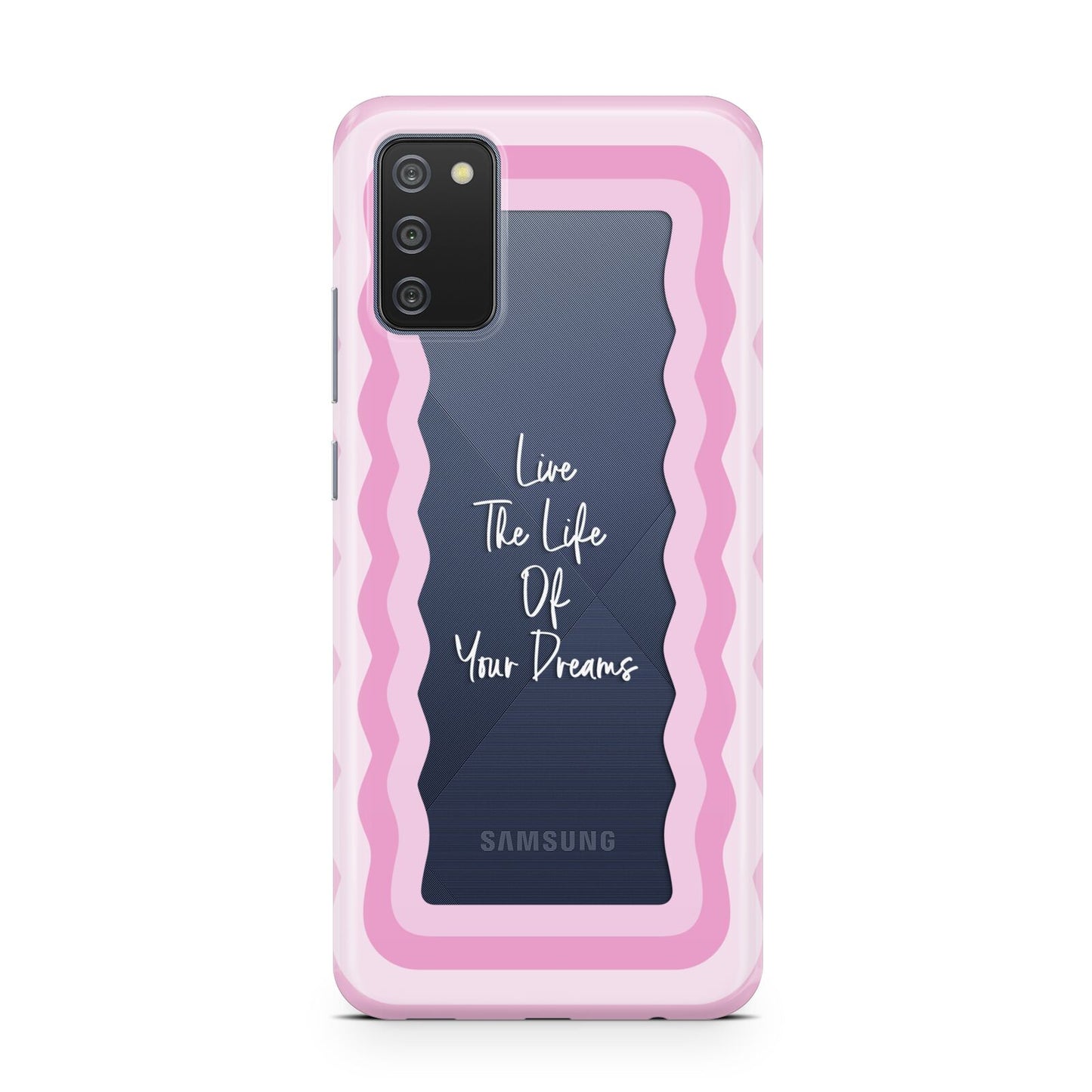 Pink Mirror Quote Samsung A02s Case