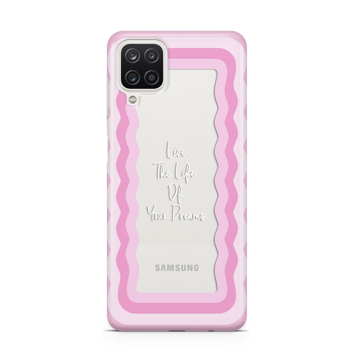 Pink Mirror Quote Samsung A12 Case