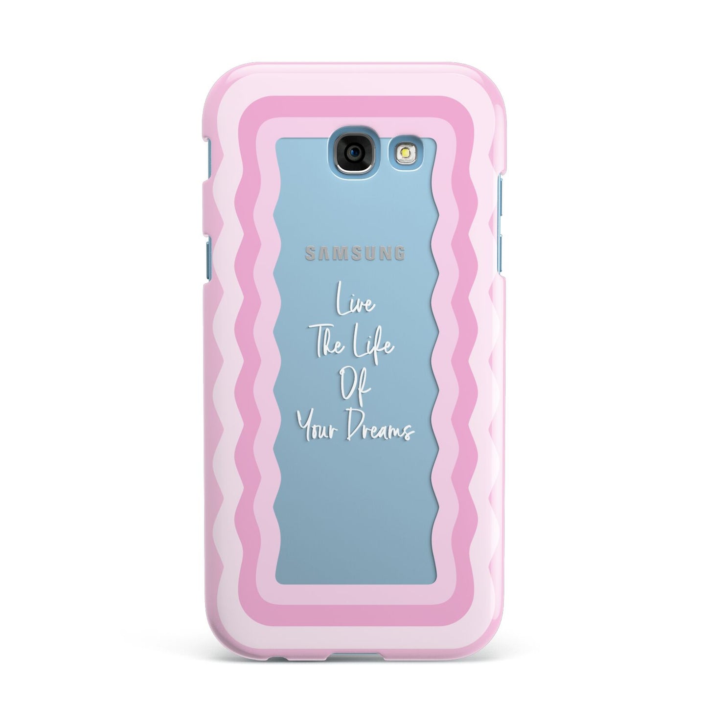 Pink Mirror Quote Samsung Galaxy A7 2017 Case