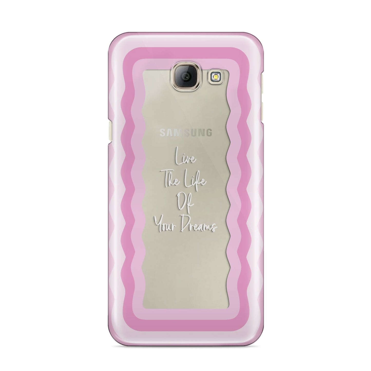 Pink Mirror Quote Samsung Galaxy A8 2016 Case