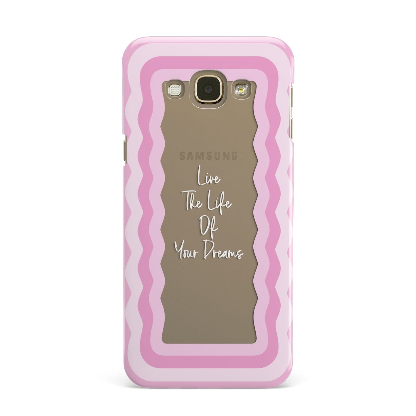 Pink Mirror Quote Samsung Galaxy A8 Case