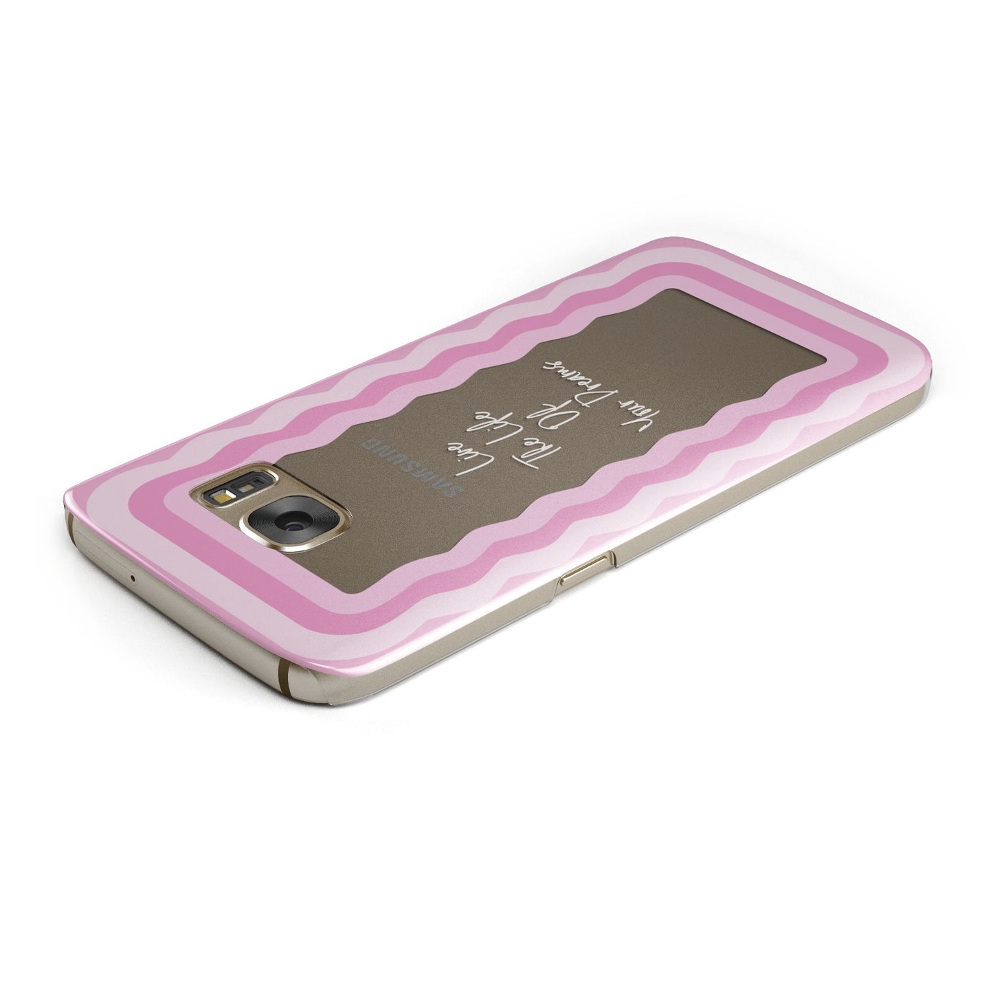 Pink Mirror Quote Samsung Galaxy Case Top Cutout