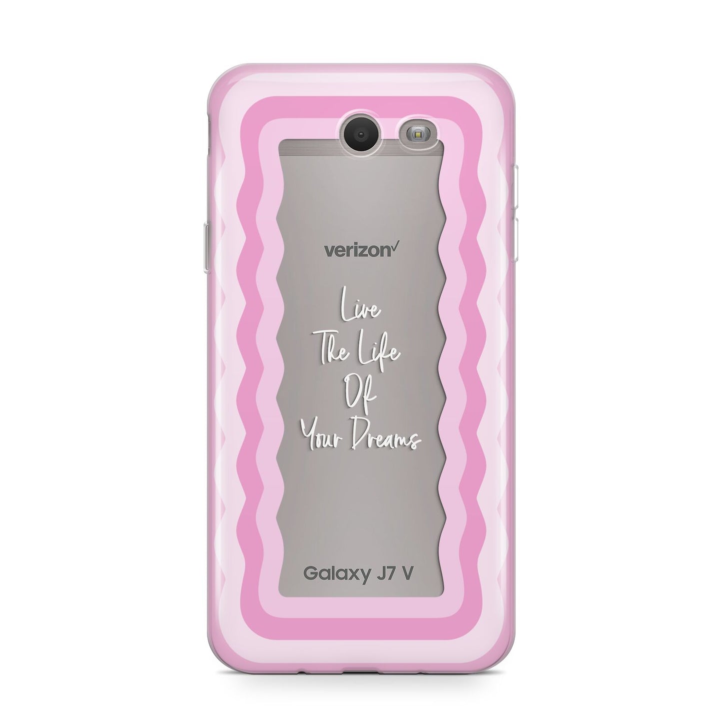 Pink Mirror Quote Samsung Galaxy J7 2017 Case