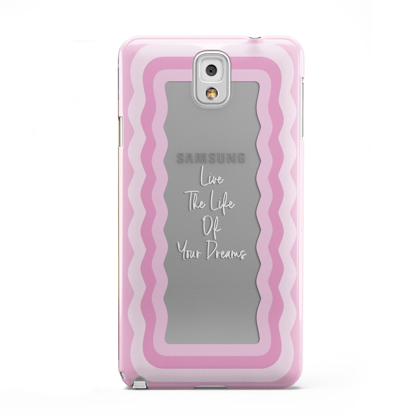 Pink Mirror Quote Samsung Galaxy Note 3 Case