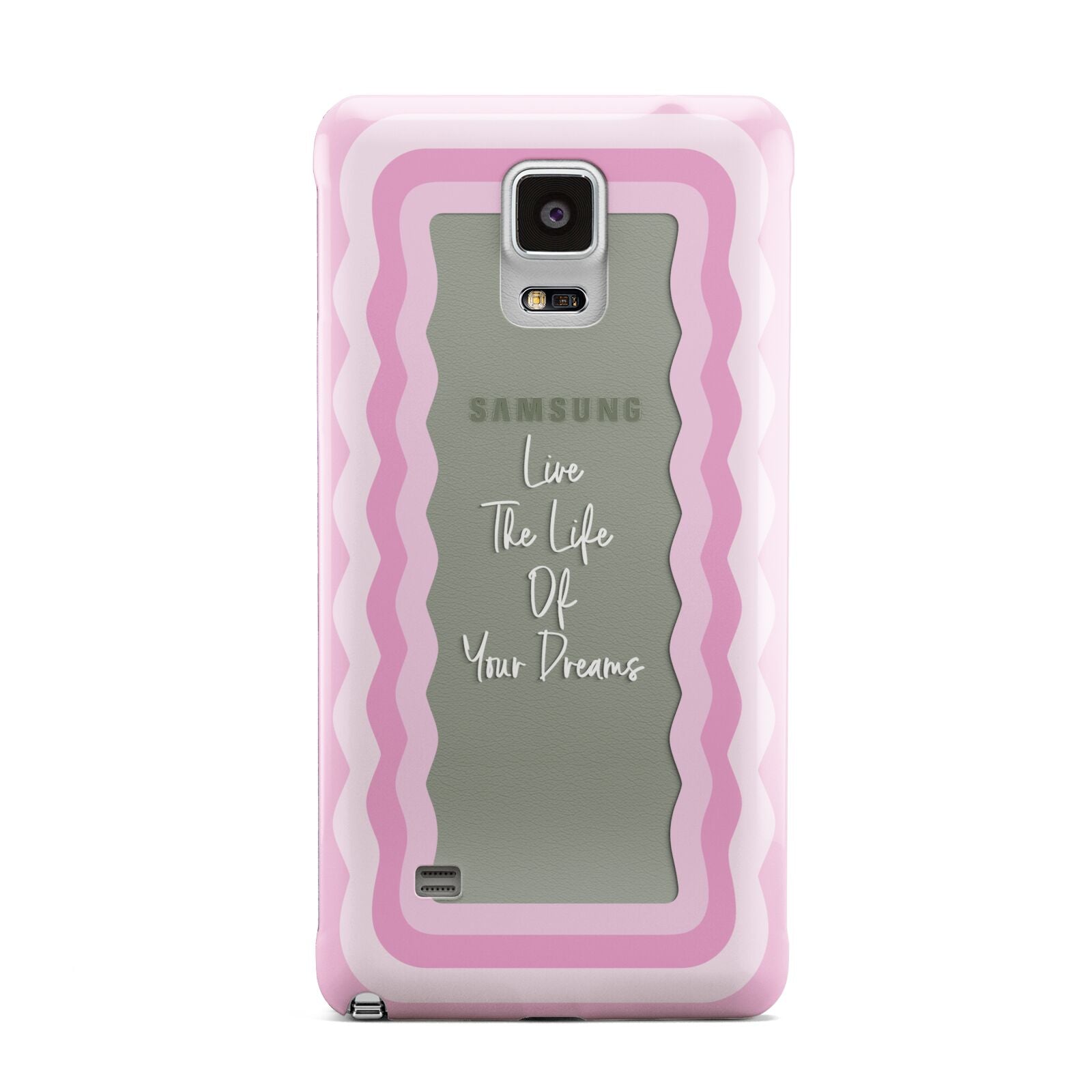 Pink Mirror Quote Samsung Galaxy Note 4 Case