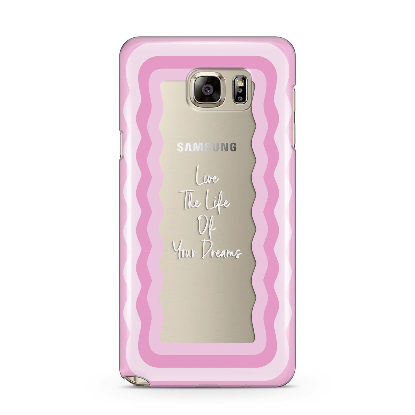 Pink Mirror Quote Samsung Galaxy Note 5 Case