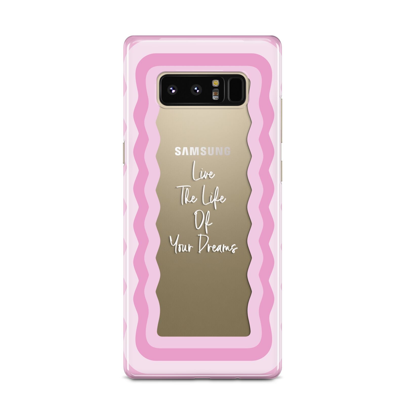 Pink Mirror Quote Samsung Galaxy Note 8 Case