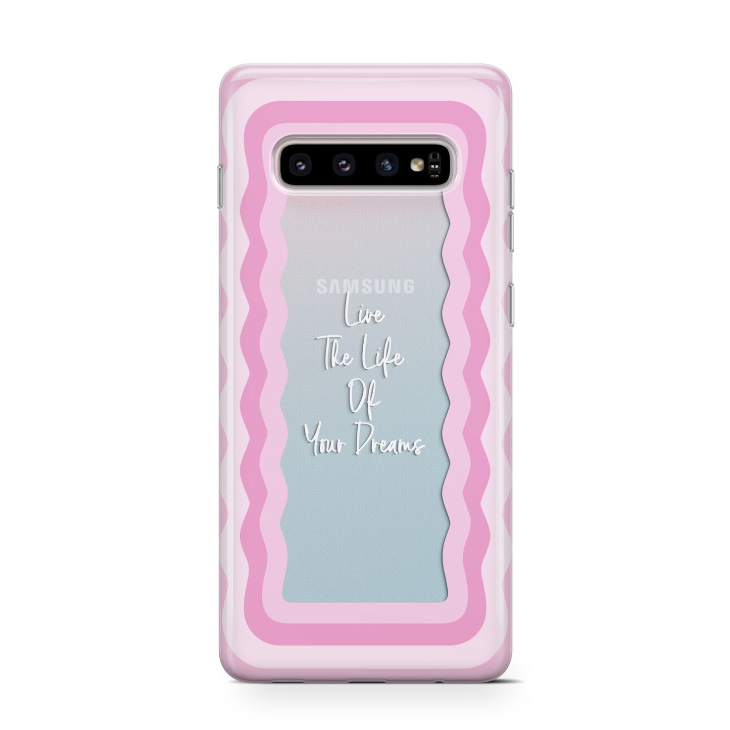 Pink Mirror Quote Samsung Galaxy S10 Case