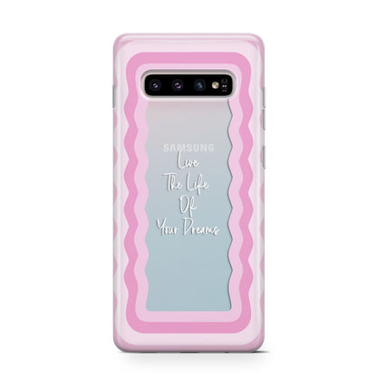 Pink Mirror Quote Samsung Galaxy S10 Case