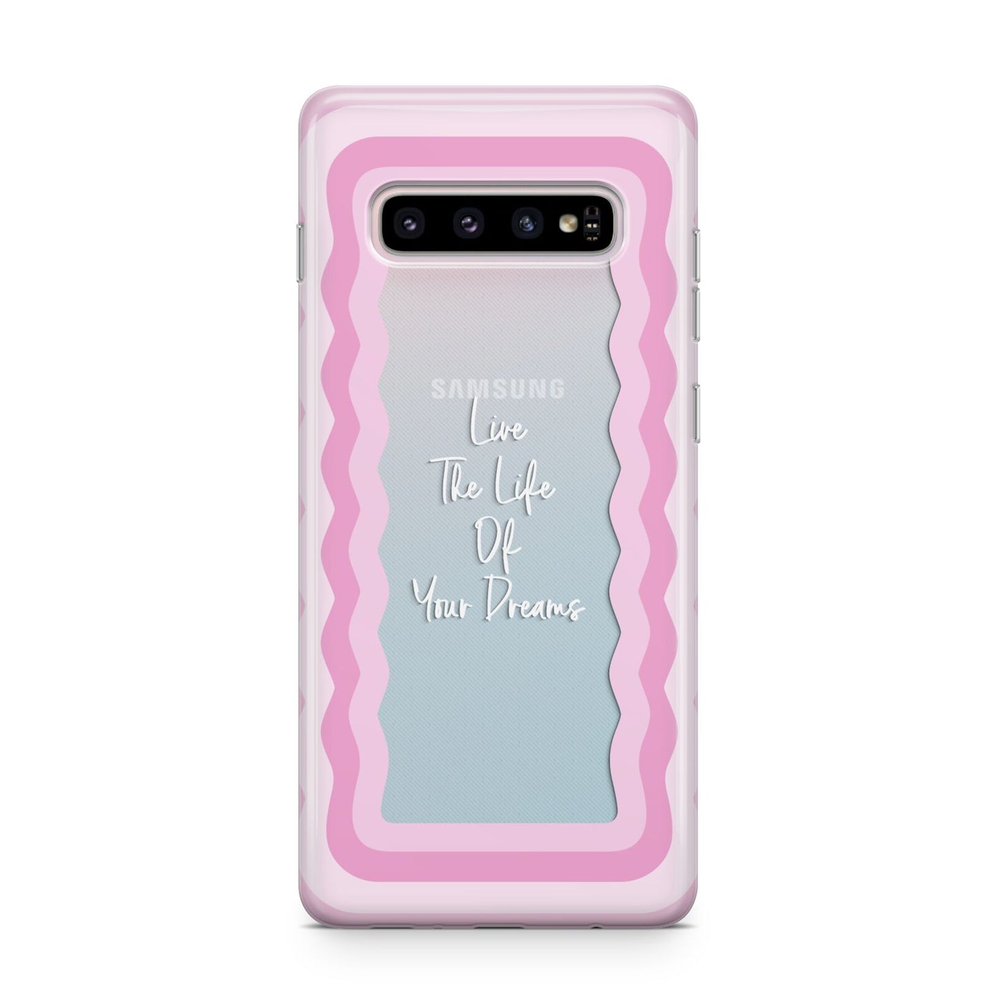 Pink Mirror Quote Samsung Galaxy S10 Plus Case