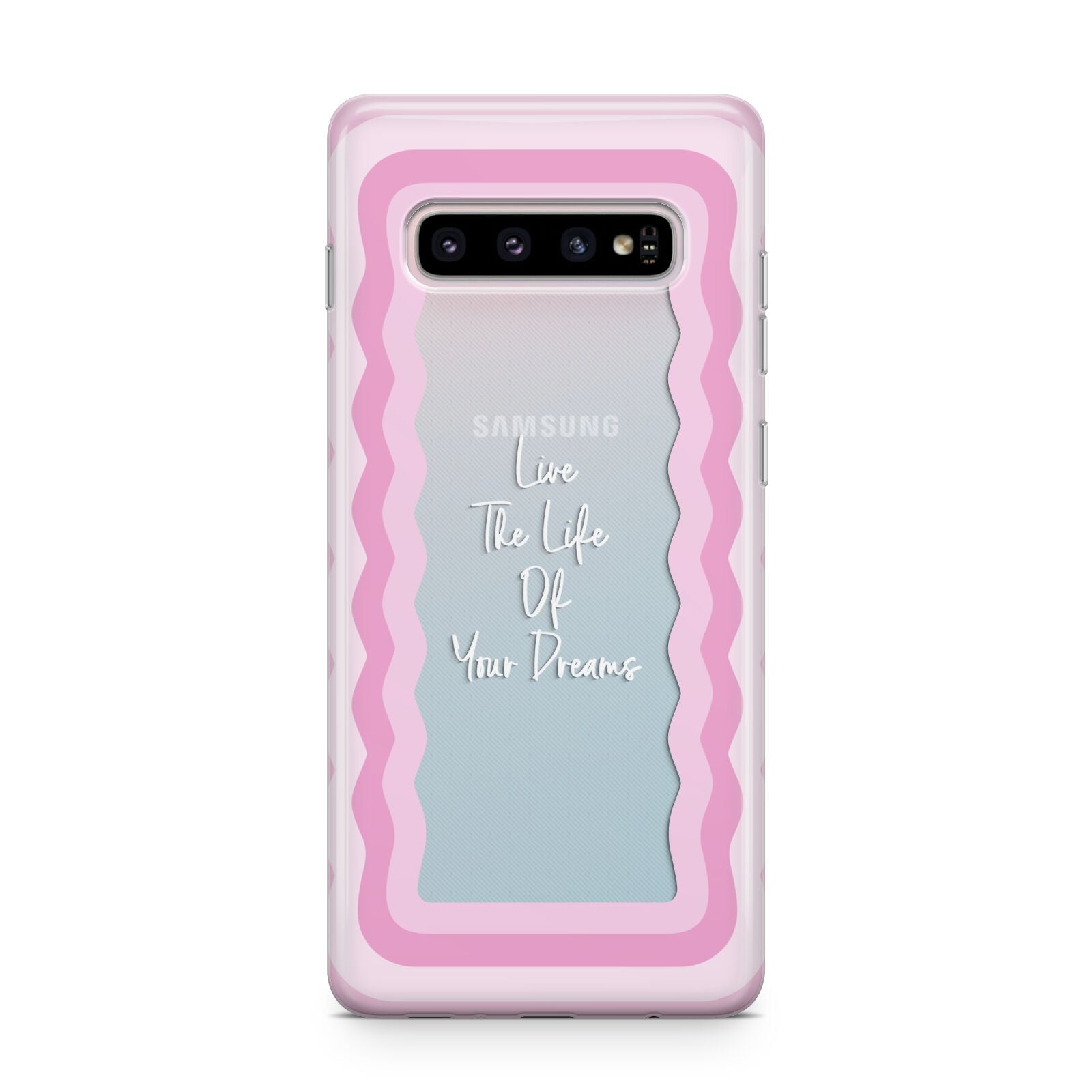 Pink Mirror Quote Samsung Galaxy S10 Plus Case