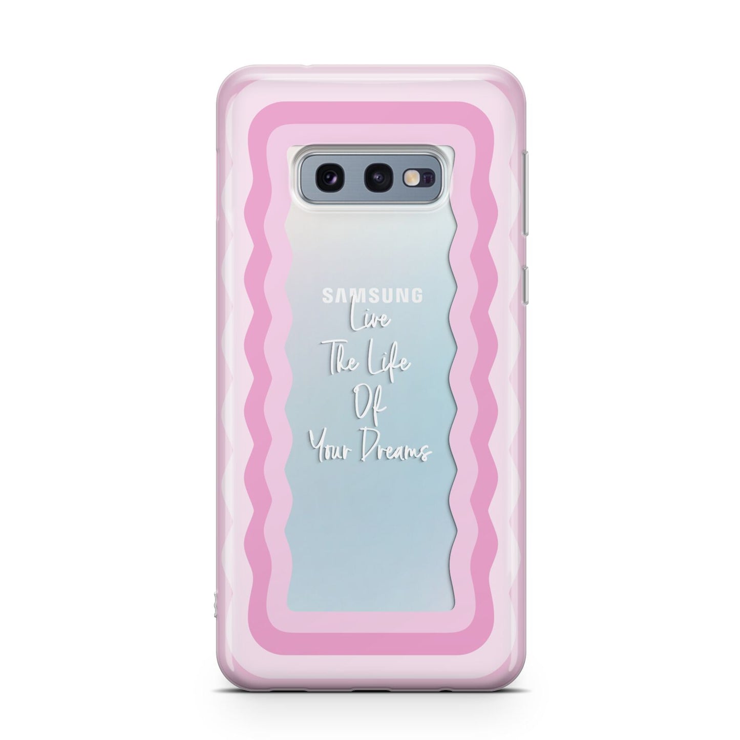 Pink Mirror Quote Samsung Galaxy S10E Case