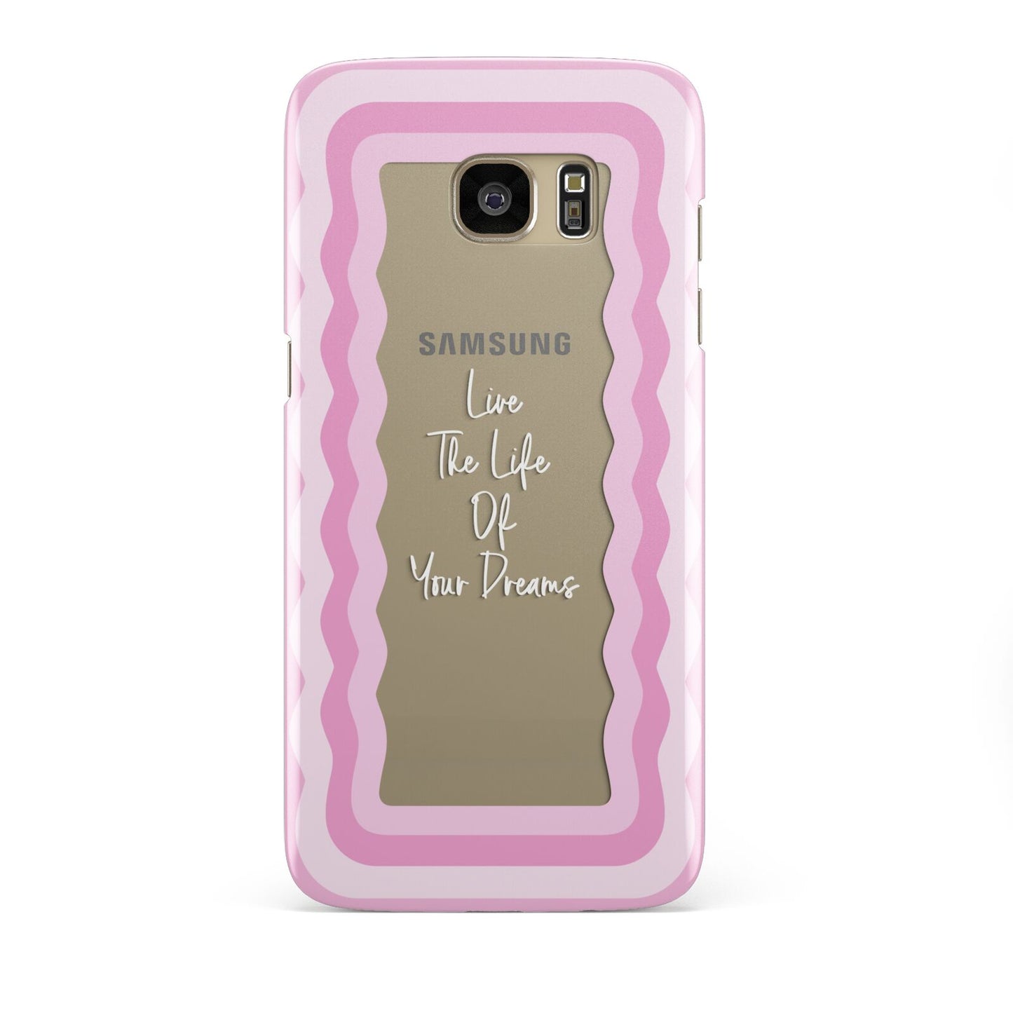 Pink Mirror Quote Samsung Galaxy S7 Edge Case