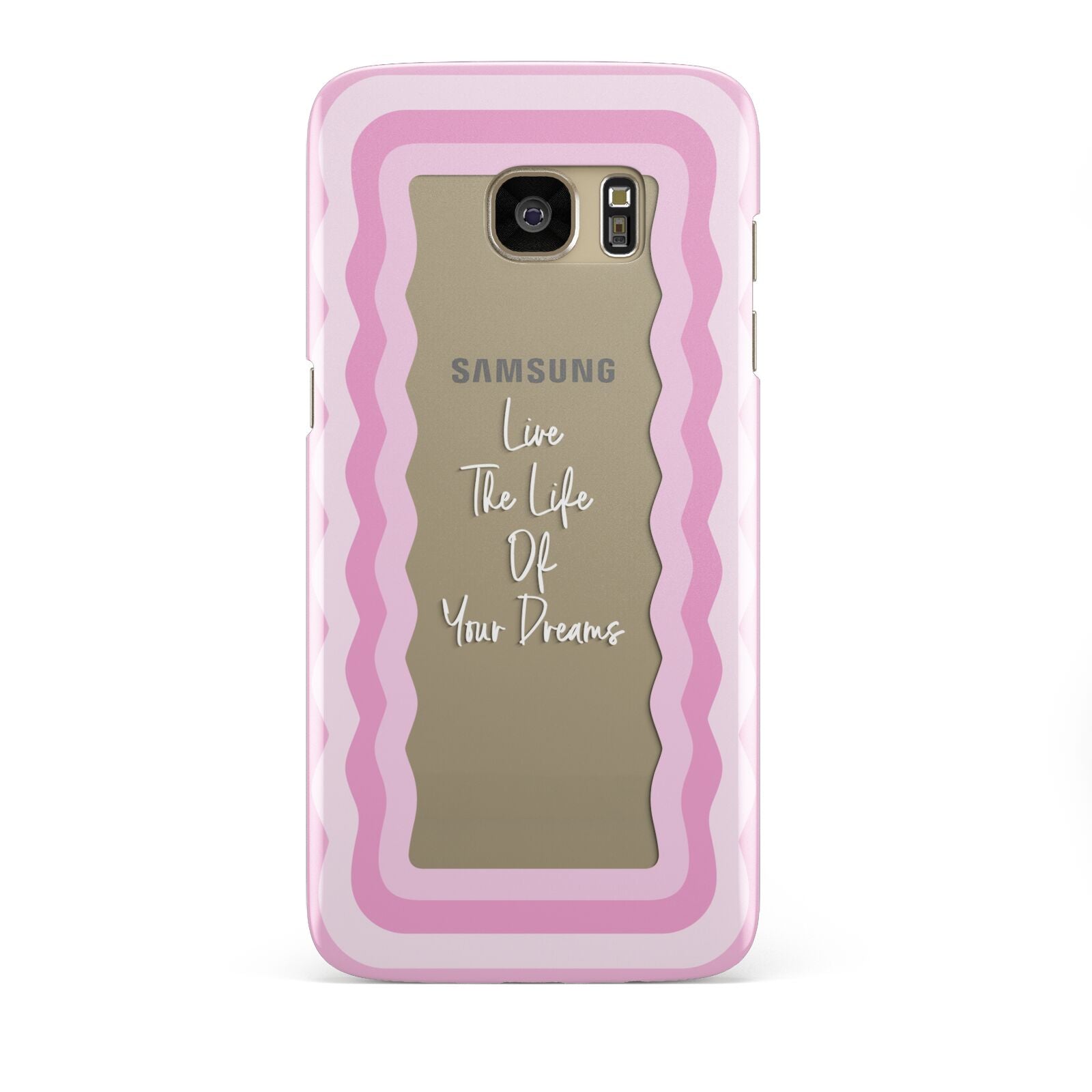 Pink Mirror Quote Samsung Galaxy S7 Edge Case