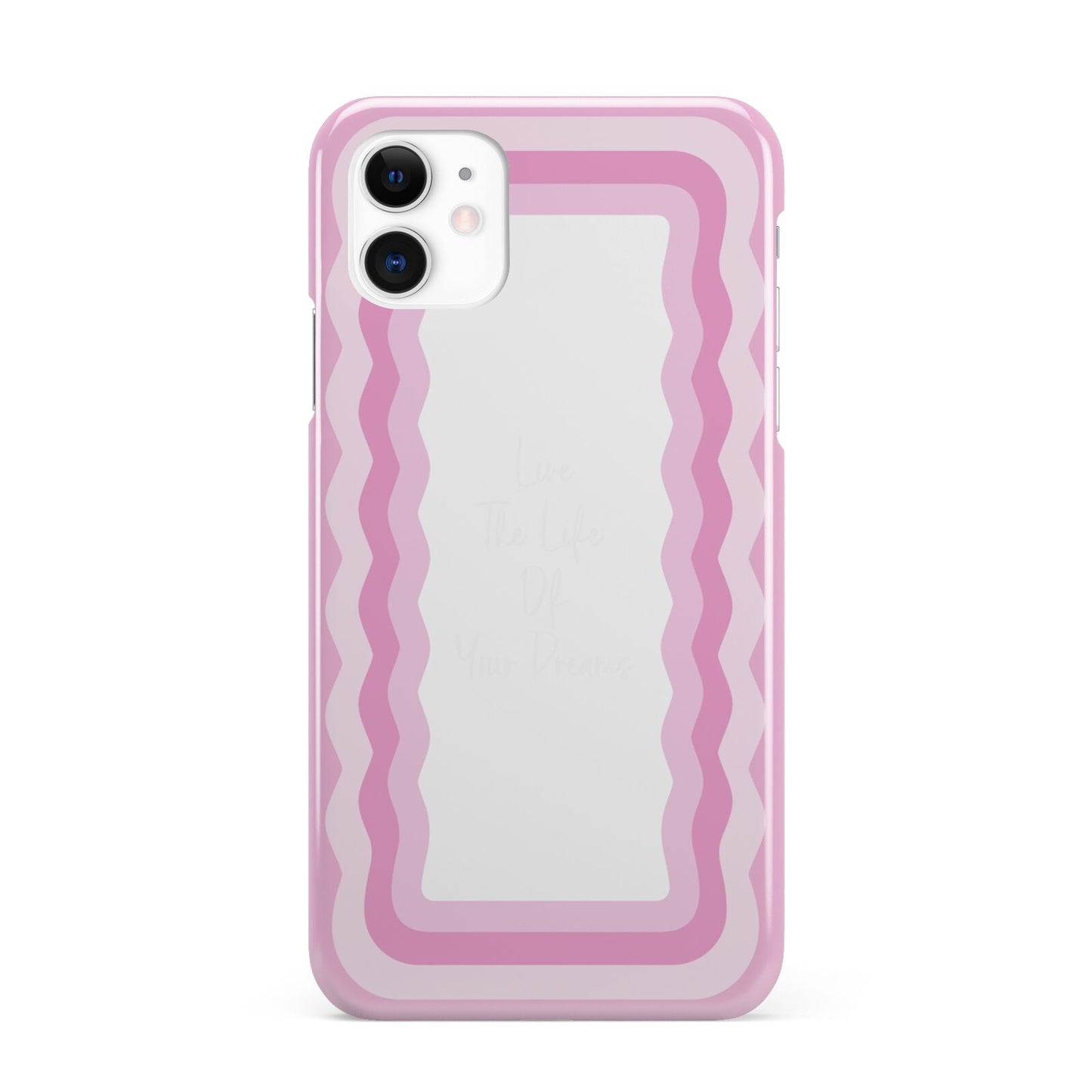 Pink Mirror Quote iPhone 11 3D Snap Case