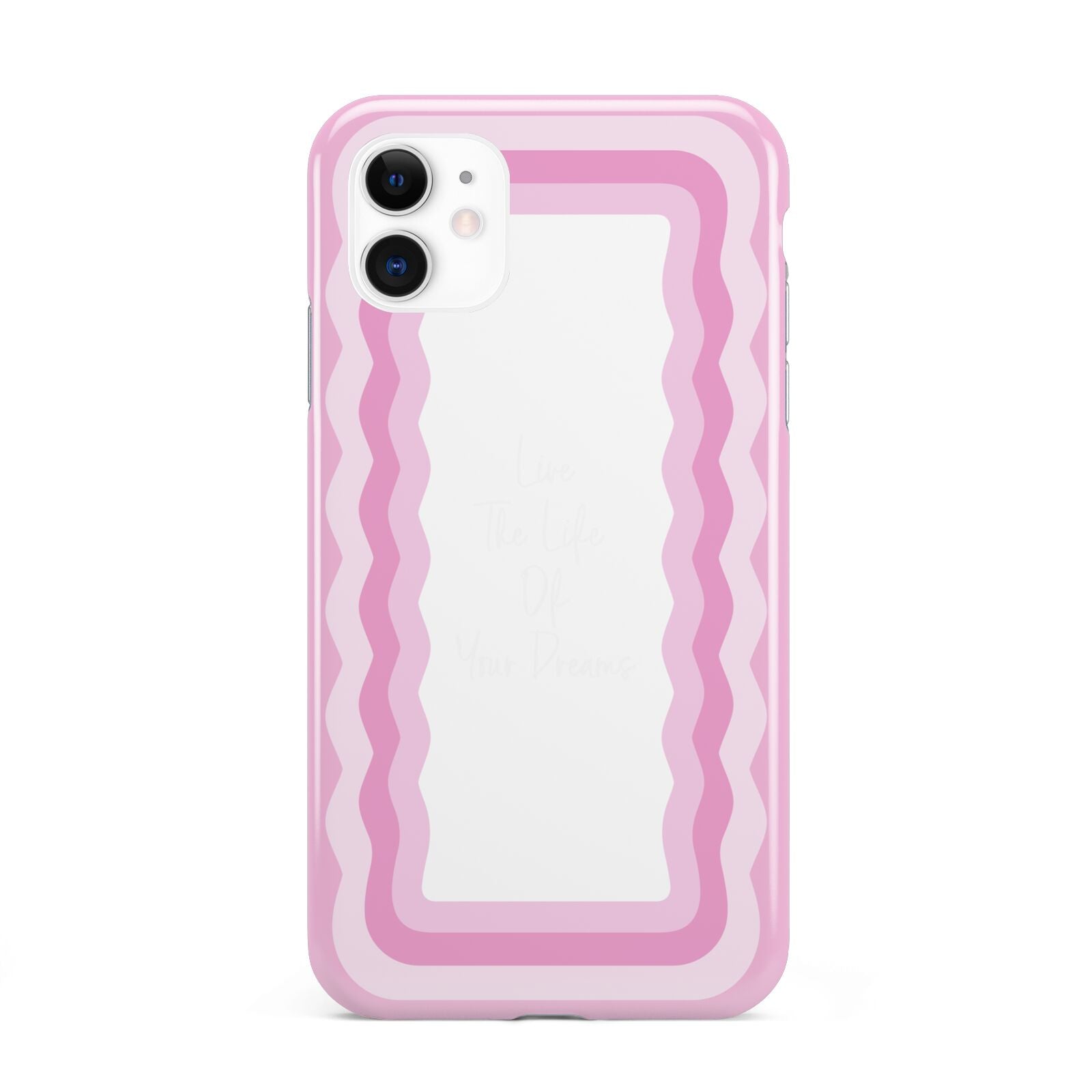 Pink Mirror Quote iPhone 11 3D Tough Case