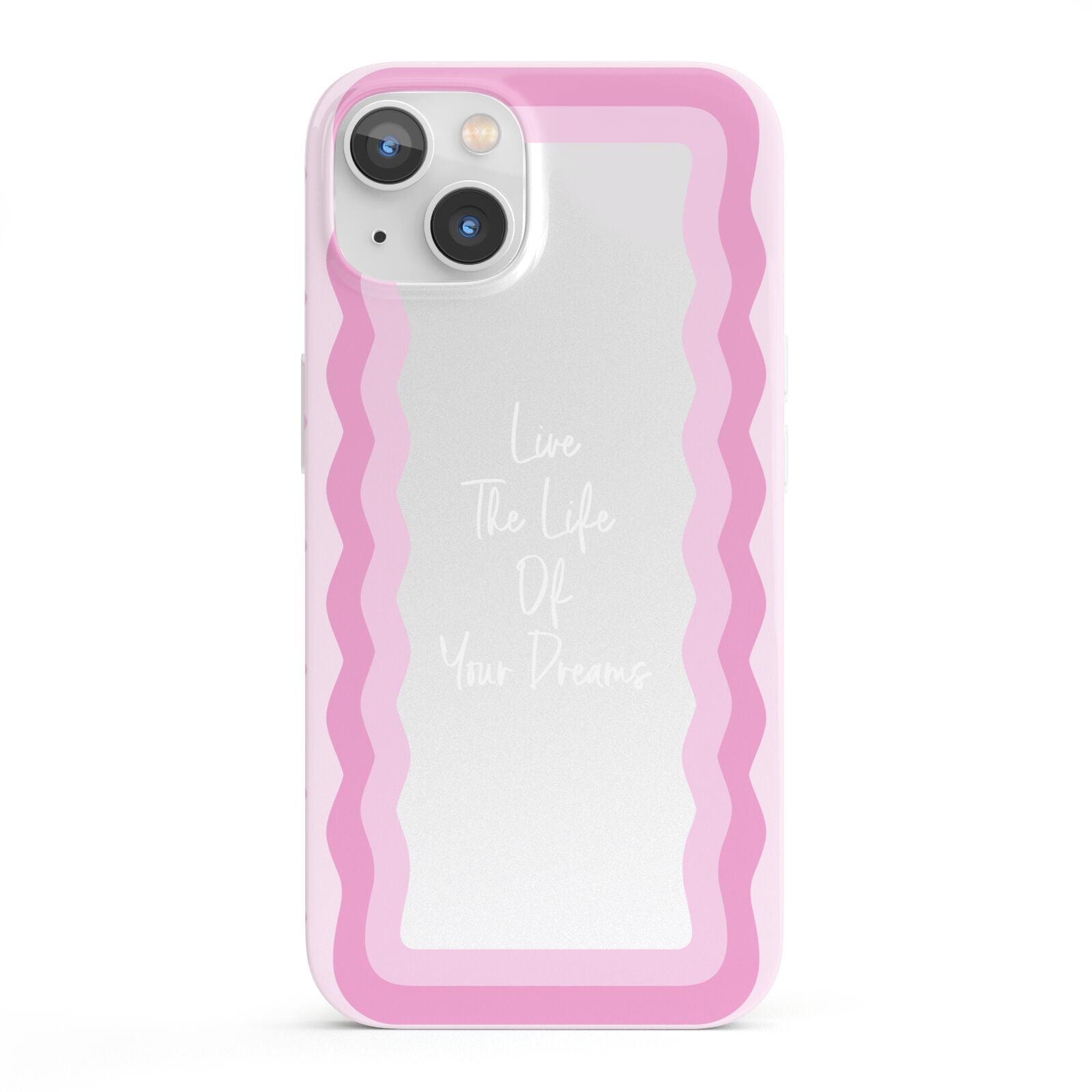 Pink Mirror Quote iPhone 13 Full Wrap 3D Snap Case