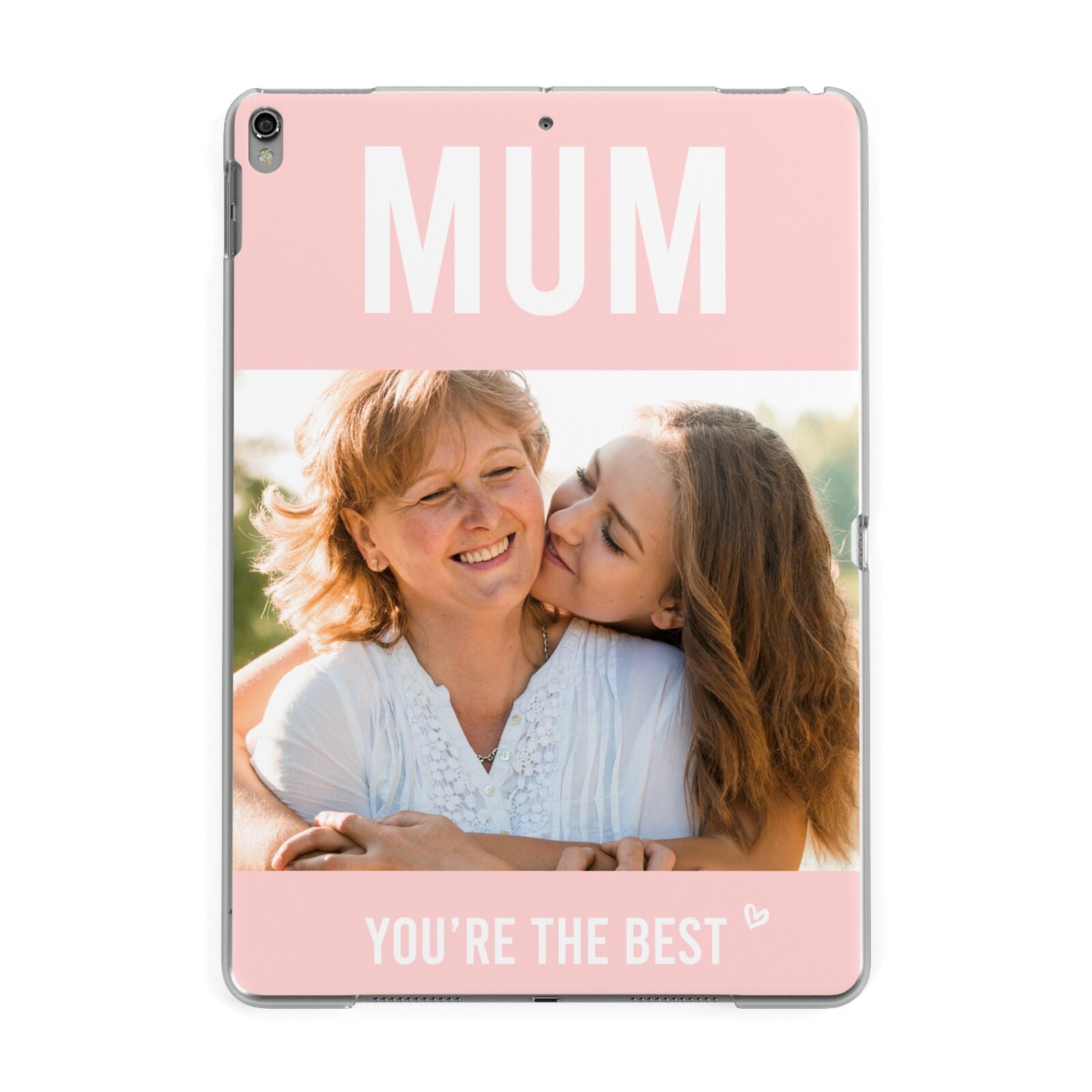 Pink Mothers Day Photo Apple iPad Grey Case