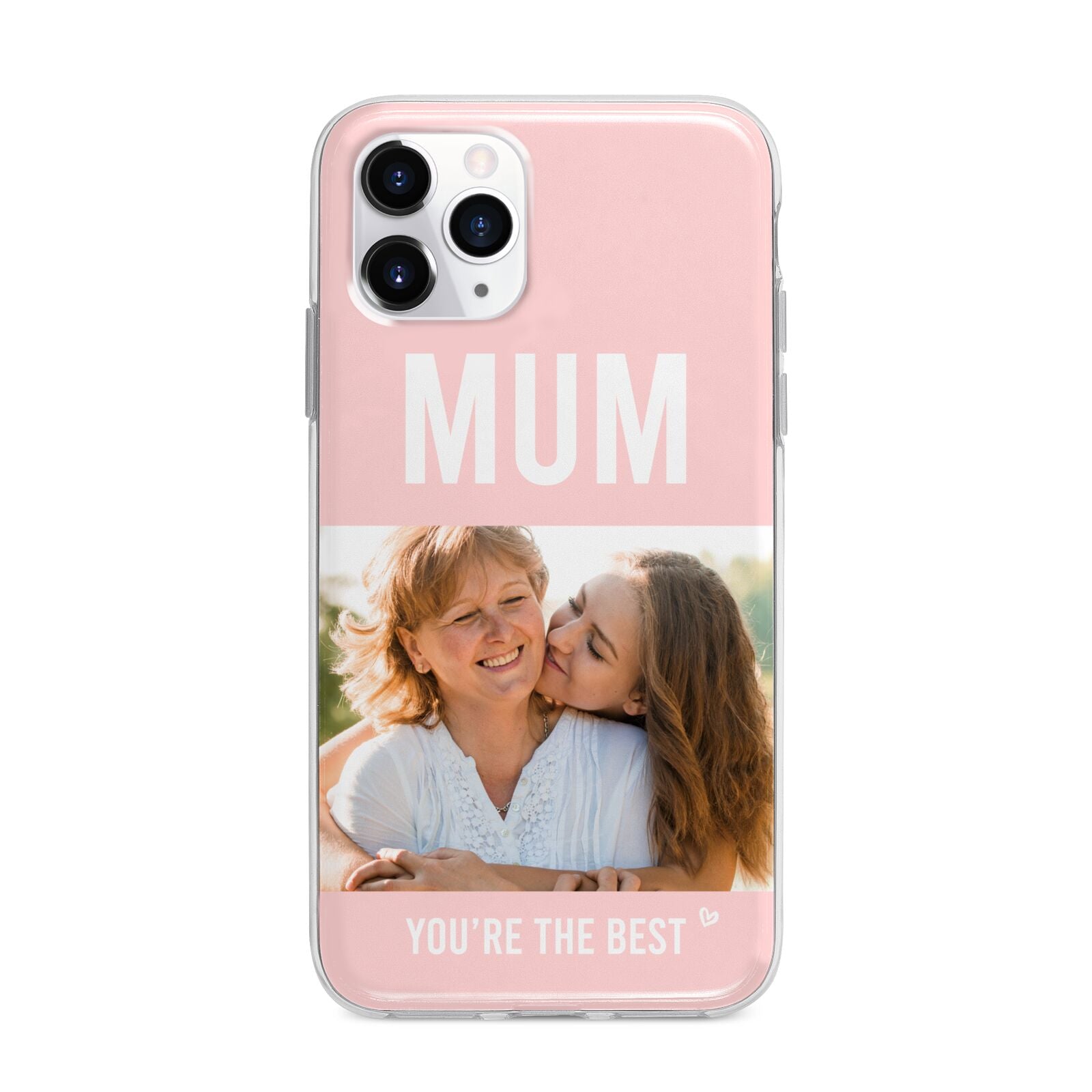 Pink Mothers Day Photo Apple iPhone 11 Pro Max in Silver with Bumper Case