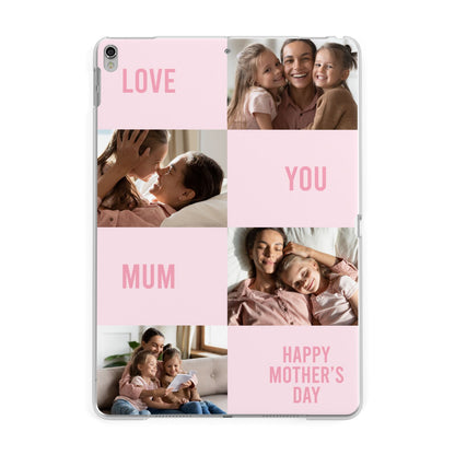 Pink Mothers Day Photo Collage Apple iPad Silver Case