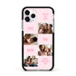 Pink Mothers Day Photo Collage Apple iPhone 11 Pro in Silver with Black Impact Case